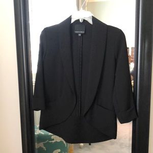 Black blazer peplum 3/4 sleeve XS